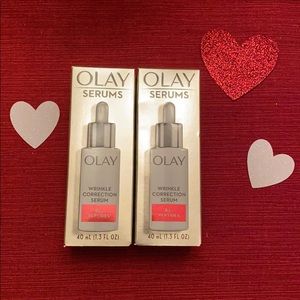 2 New Olay wrinkle correction serum never used